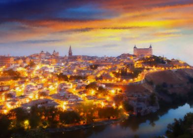 Toledo City in Spain magic
