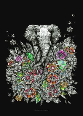 Floral Elephant