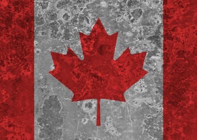 Rusty Canadian Flag