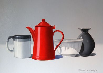 The red teapot