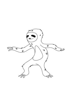 sloth dance pose
