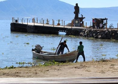 Regresando de la pesca