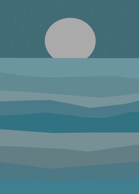 Night in the sea
