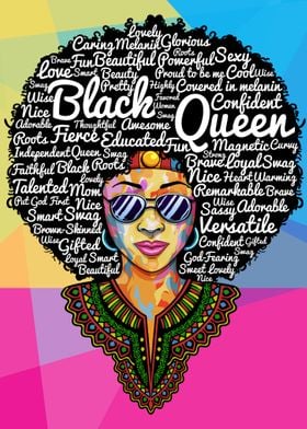 Dashiki Black Queen Afro 