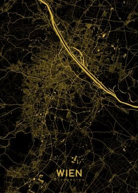 Wien map gold