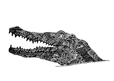 Abstract Crocodile
