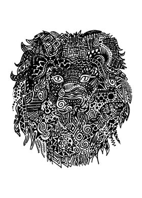 Abstract Lion