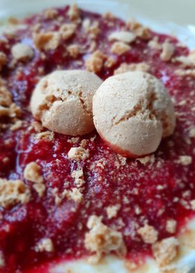 Raspberry Amarettini Top