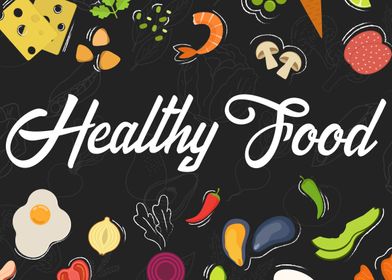 Healthy food poster