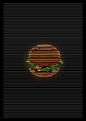 Retro Burger Lines