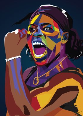 Serena Williams wpap art