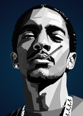 Nipsey Hussle Wpap Popart