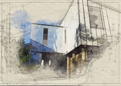 Architectural sketch