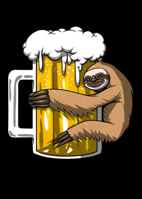 Sloth Beer Drinking Party