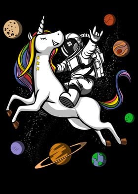 Astronaut Riding Unicorn