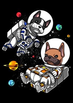 Space French Bulldogs