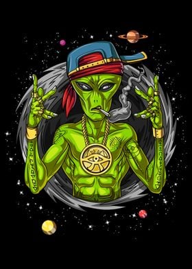 Alien Gangsta Rapper Space