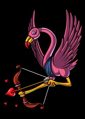 Flamingo Bird Cupid