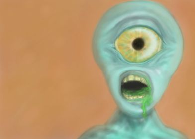 Alien Cyclops with no text