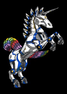 Unicorn Futuristic Robot