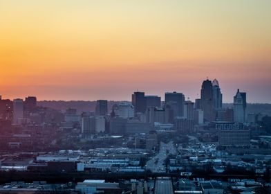 The Cincinnati skyline at 