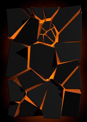 Voronoi block orange