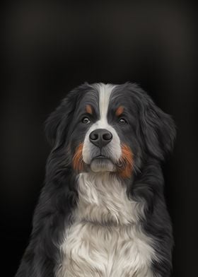 Drawing Bernese Mountain D