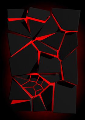 Voronoi block red