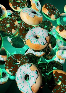 Donuts green