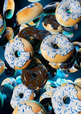 Donuts blue