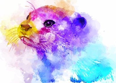 Colorful Otter