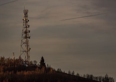 Antenna on a hill