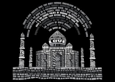 Tajmahal Typography