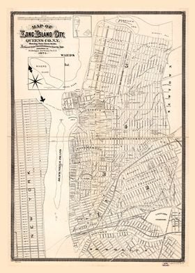 Long Island Map 1874