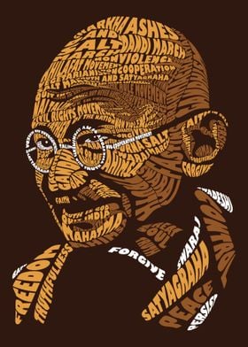 Gandhi Typography