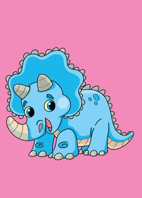 blue triceratops baby