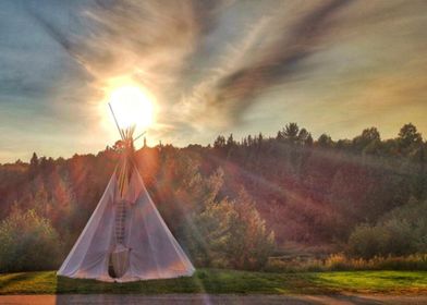 Teepee Sunset