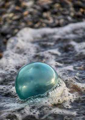 Glass Ball in surf
