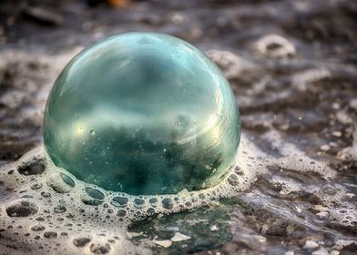 Floating glass ball