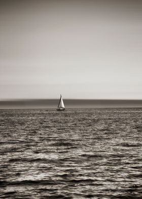 Lone Sailboat
