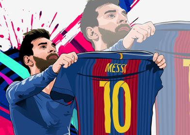Messi Vector Art