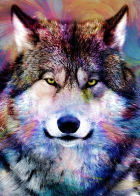 Wolf in colors