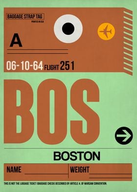 BOS Luggage Tag