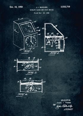 No478 Clock and dice 