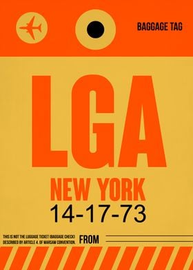 LGA Luggage Tag