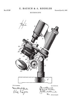 Microscope Patent 2 white