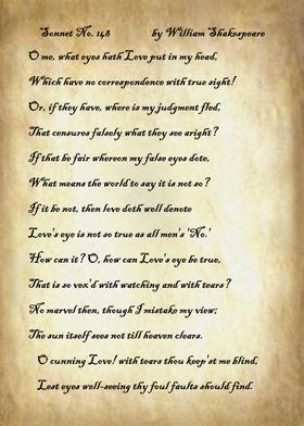 Sonnet 148 by Shakespeare