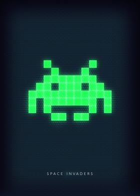 Space invaders pixelart