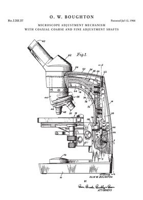 Microscope Patent white