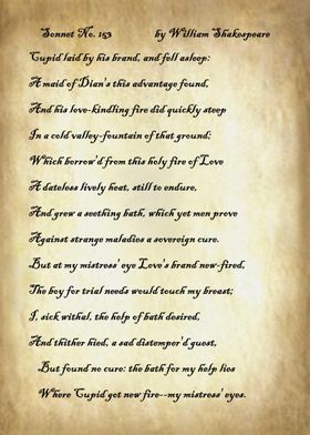 Sonnet 153 by Shakespeare